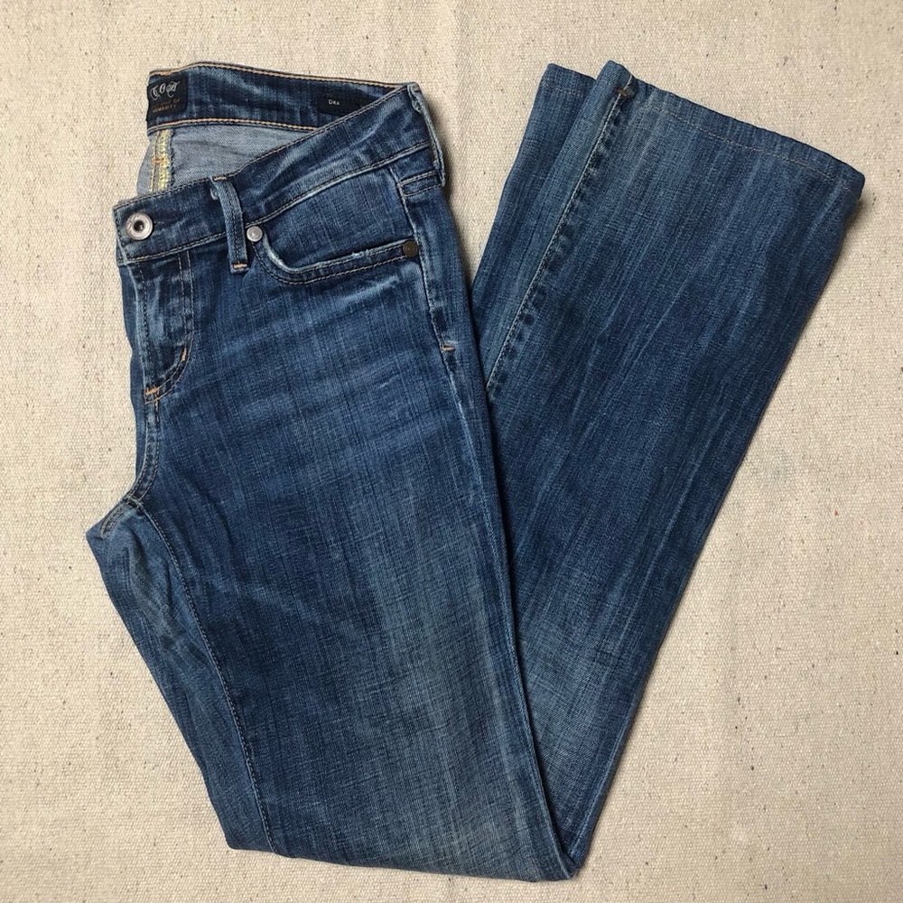 Citizens Of Humanity Womens Dark Wash Low Rise Dita Petite Bootcut Jeans Size 24